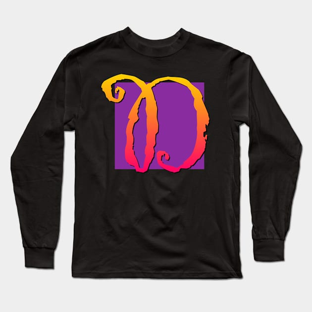 Letter D Long Sleeve T-Shirt by AlondraHanley